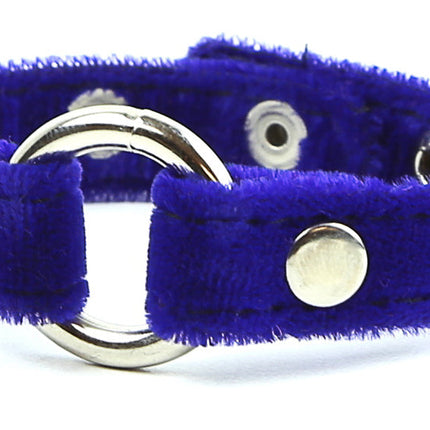 BC257VEL ASSORTED VELVET, 1/2" BRACELET WITH 3/4" RING