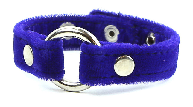 BC257VEL ASSORTED VELVET, 1/2" BRACELET WITH 3/4" RING