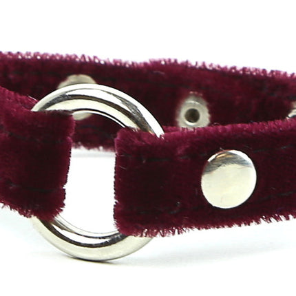 BC257VEL ASSORTED VELVET, 1/2" BRACELET WITH 3/4" RING