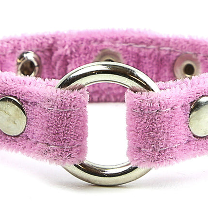 BC257VEL ASSORTED VELVET, 1/2" BRACELET WITH 3/4" RING