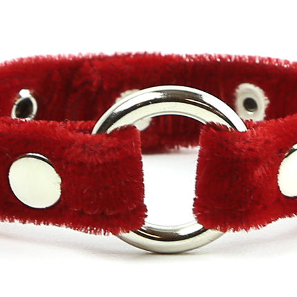 BC257VEL ASSORTED VELVET, 1/2" BRACELET WITH 3/4" RING