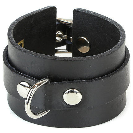 BC293D   D RING  BUCKLE CUFF BRACELET
