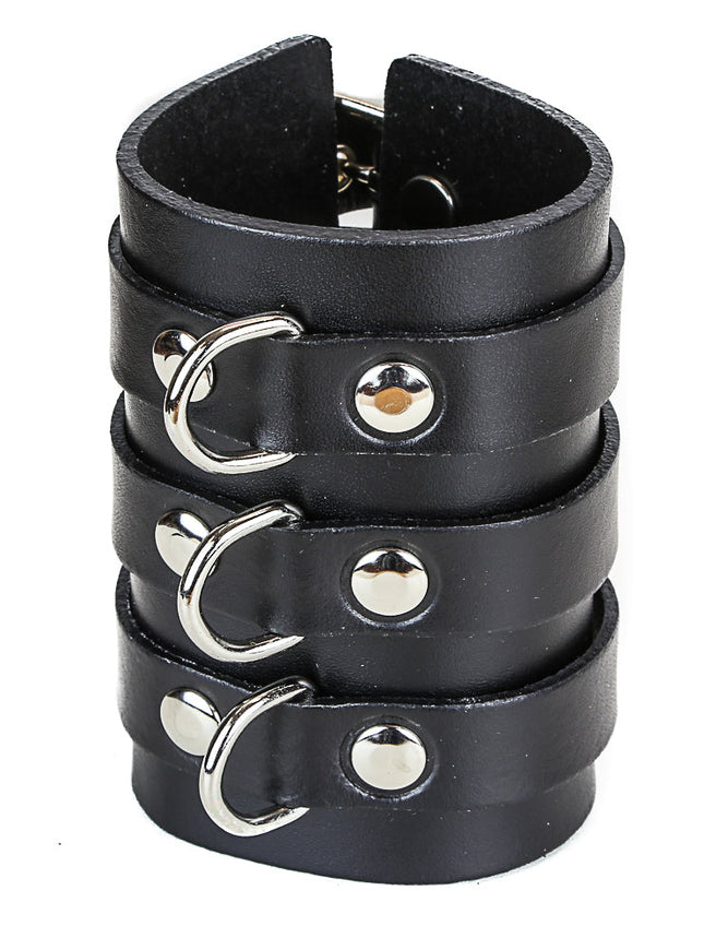 BC295D   3 LINE BUCKLE BRACELET WITH 'D' RING