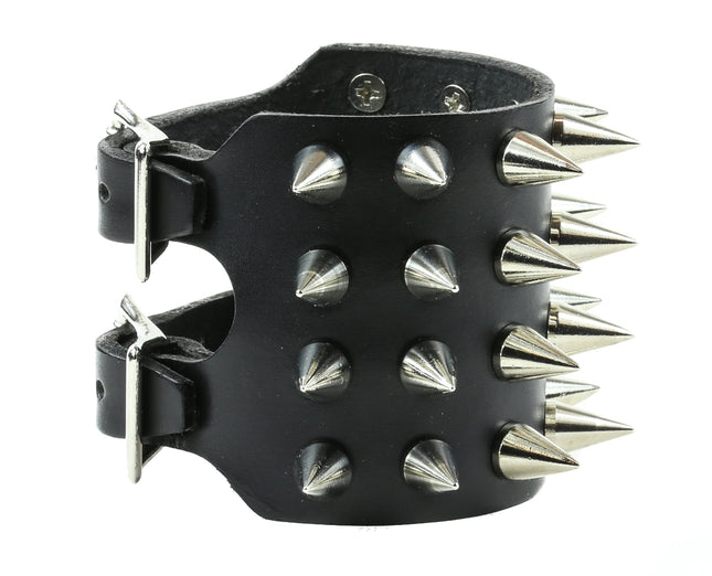 BC298 SPIKE LEATHER BRACELET