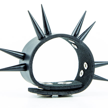 BC353 BRACELET WITH 2 ROW SLIM AND TALL SPIKES