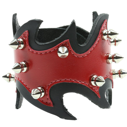 BC375 FLAME LEATHER BRACELET