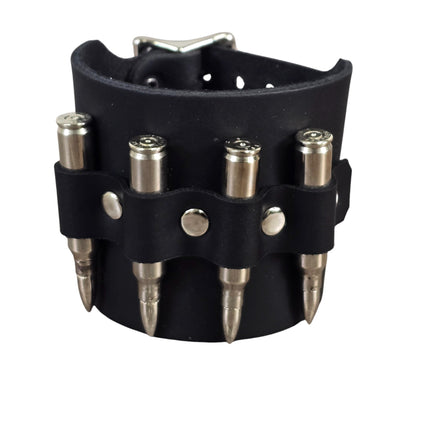 BC411  REAL  BULLET BRACELET M16-.223 CALIBER DOUBLE BUCKE CUFF