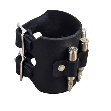 BC411  REAL  BULLET BRACELET M16-.223 CALIBER DOUBLE BUCKE CUFF