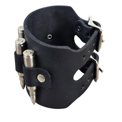 BC411  REAL  BULLET BRACELET M16-.223 CALIBER DOUBLE BUCKE CUFF