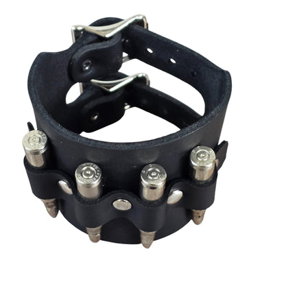 BC411  REAL  BULLET BRACELET M16-.223 CALIBER DOUBLE BUCKE CUFF