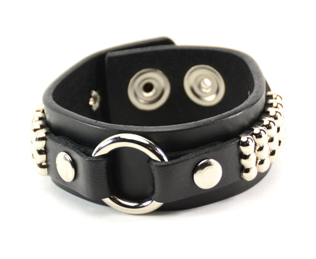 BC710 3 ROUND STUD RING OBER 1" BRACELET