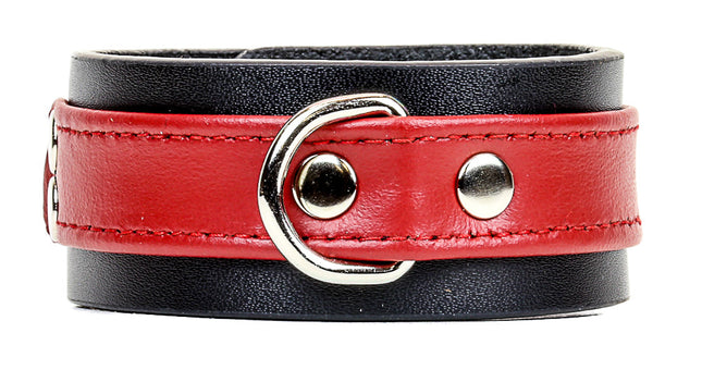 BC800D ONE ROW STRAP SOFT BRACELET WITH D RING