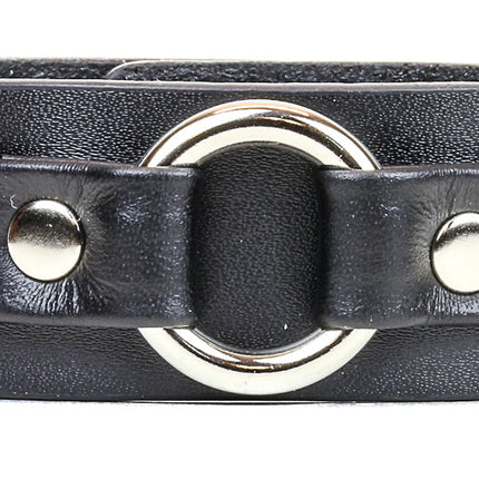 BC804 RING STRAP LEATHER BRACELET