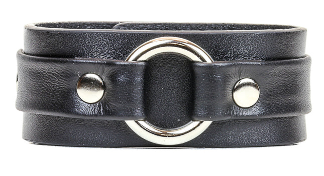 BC804 RING STRAP LEATHER BRACELET