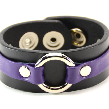 BC804 RING STRAP LEATHER BRACELET