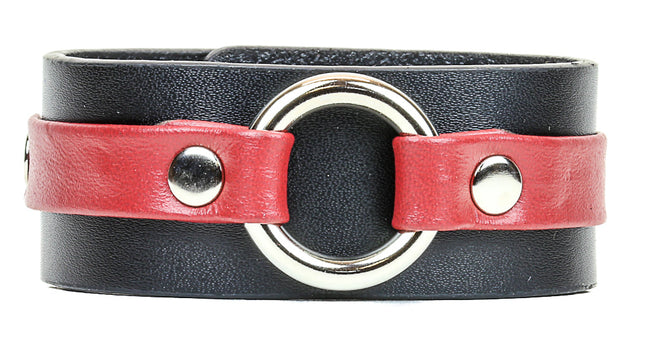BC804 RING STRAP LEATHER BRACELET