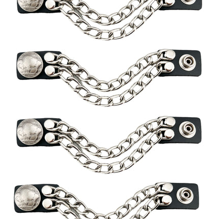 BC912  4/PK SILVER CHAIN EXTENDER