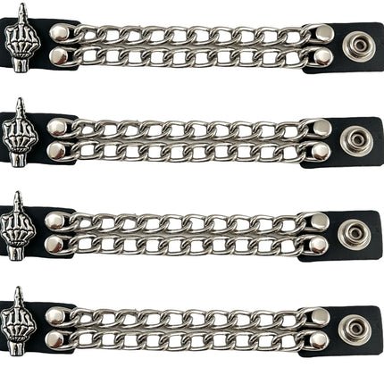 BC912  4/PK SILVER CHAIN EXTENDER