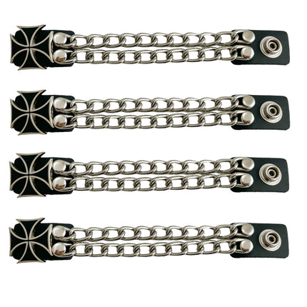 BC912  4/PK SILVER CHAIN EXTENDER