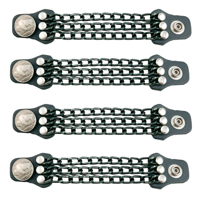 BC913-BS  4/PK BLACK CHAIN EXTENDER