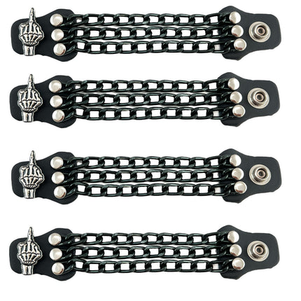 BC913-BS  4/PK BLACK CHAIN EXTENDER