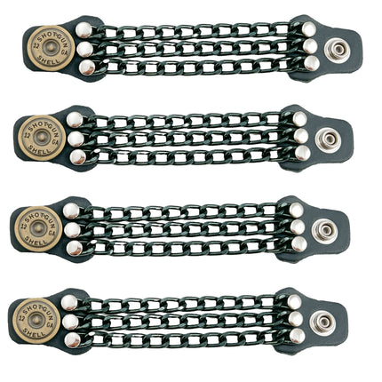 BC913-BS  4/PK BLACK CHAIN EXTENDER