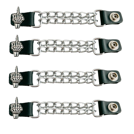 BC953- 4" CHROME CHAIN 4/PK