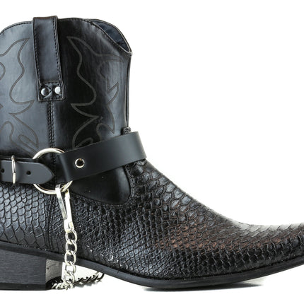BS100R  RING SIDE  PLAIN LEATHER BOOTSTRAP