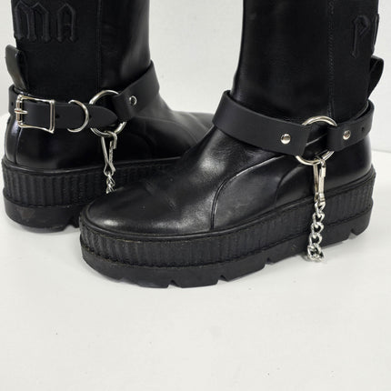 BS100R  RING SIDE  PLAIN LEATHER BOOTSTRAP