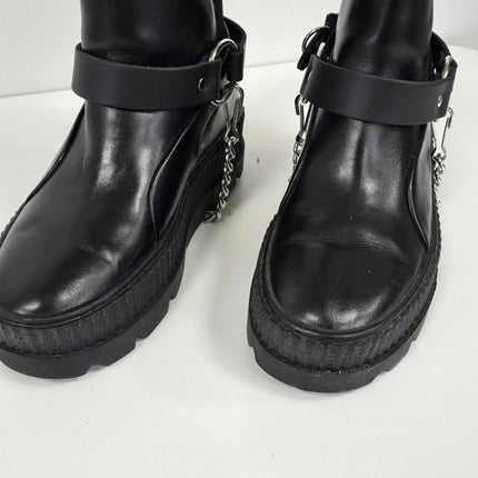 BS100R  RING SIDE  PLAIN LEATHER BOOTSTRAP