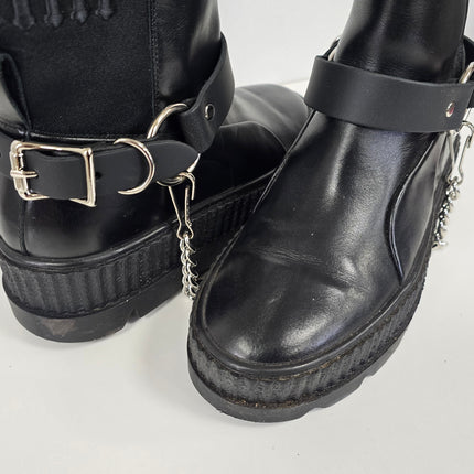 BS100R  RING SIDE  PLAIN LEATHER BOOTSTRAP