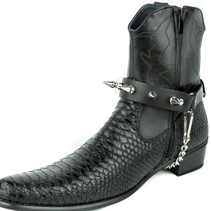 BS126  SINGLE ROW 1" SPIKE BOOT STRAP