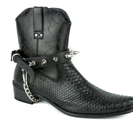BS126  SINGLE ROW 1" SPIKE BOOT STRAP