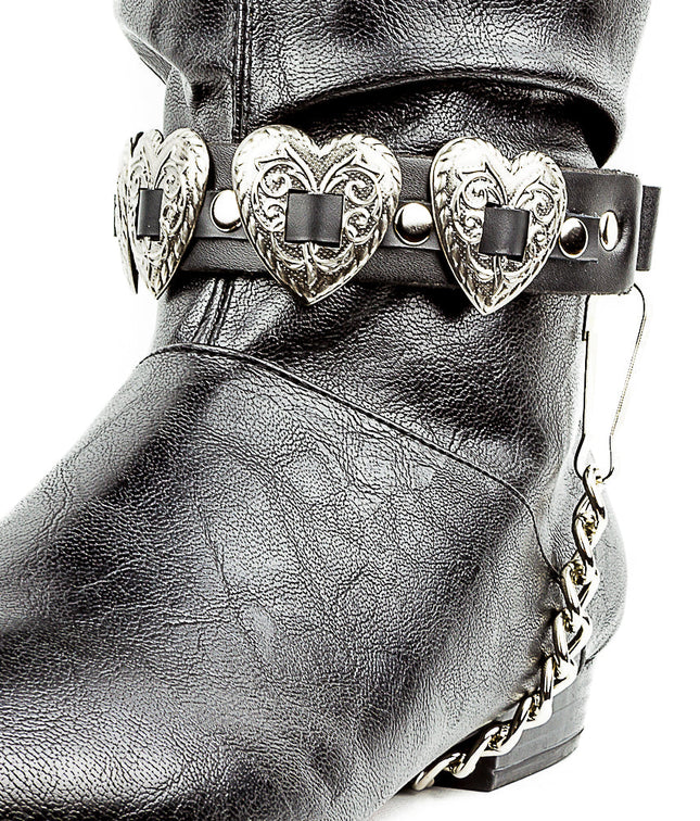 BS162  HEART CONCHO BOOTSTRAP