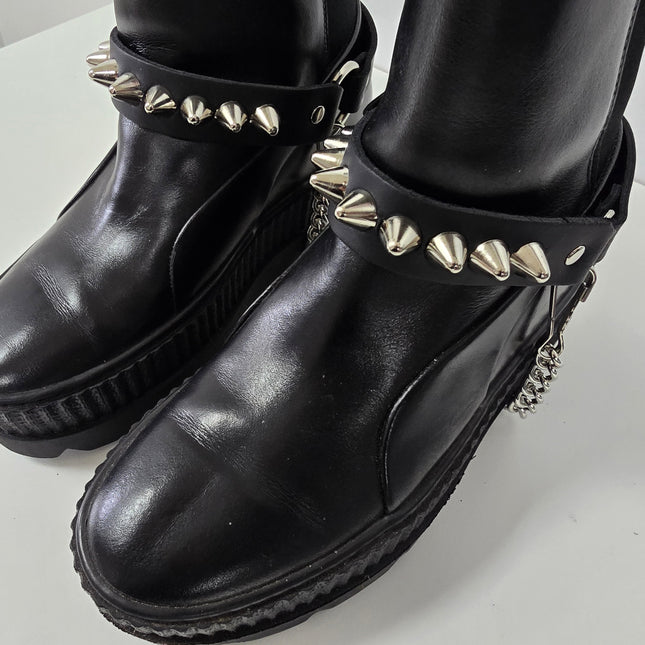 BS166  UK77 CONEHEAD STUDDED BOOTSTRAP