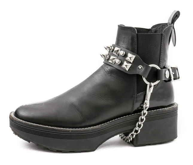 BS214R  TWO ROW STUD SPIKE BOOTSTRAP
