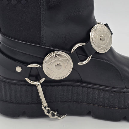 BS240  CONCHO RING STRAP BOOT STRAP