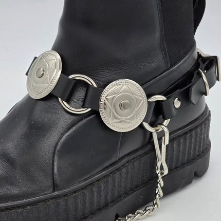 BS240  CONCHO RING STRAP BOOT STRAP