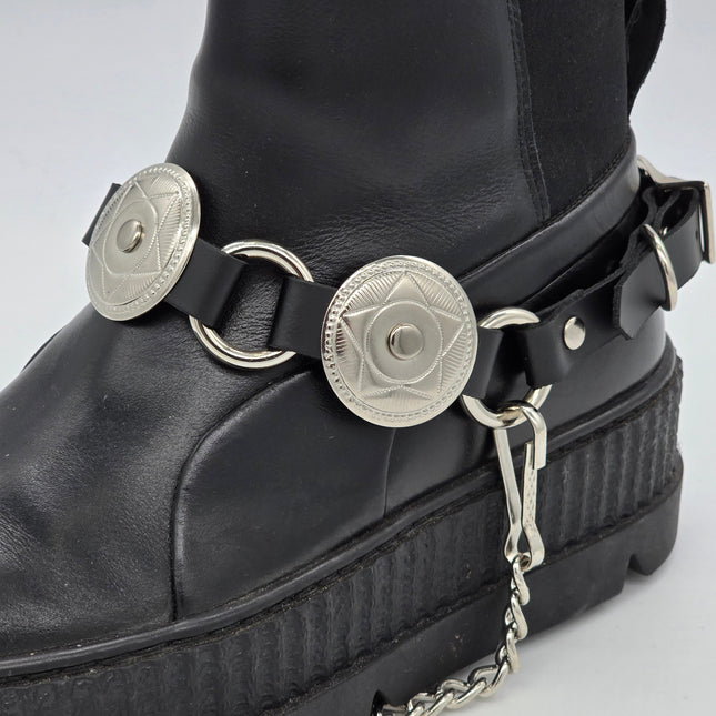 BS240  CONCHO RING STRAP BOOT STRAP
