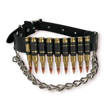 BS336  LINKED  BULLET BOOTSTRAP OVER LEATHER 1 PIECE