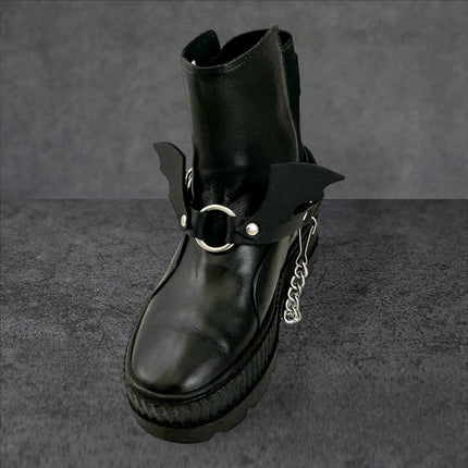 BS340 BAT WING  BOOTSTRAP OVER LEATHER