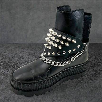 BS344 UK77 TRIANGULAR   BOOTSTRAP OVER LEATHER