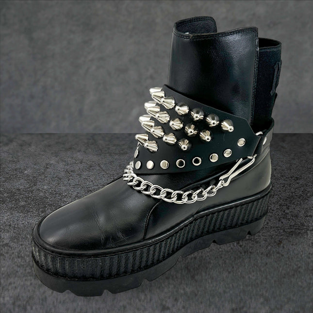 BS344 UK77 TRIANGULAR   BOOTSTRAP OVER LEATHER