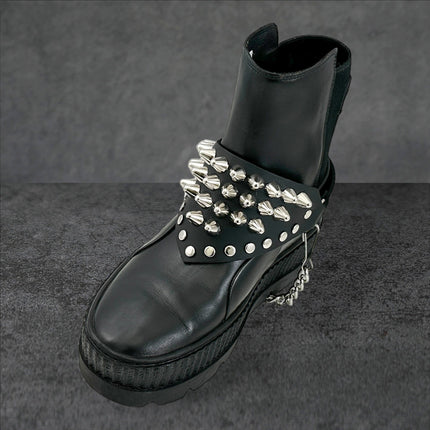 BS344 UK77 TRIANGULAR   BOOTSTRAP OVER LEATHER