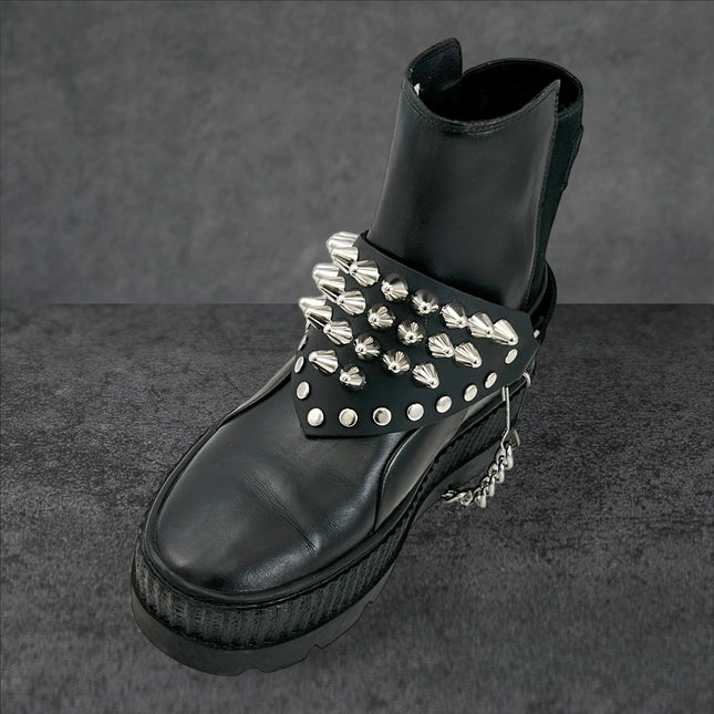 BS344 UK77 TRIANGULAR   BOOTSTRAP OVER LEATHER