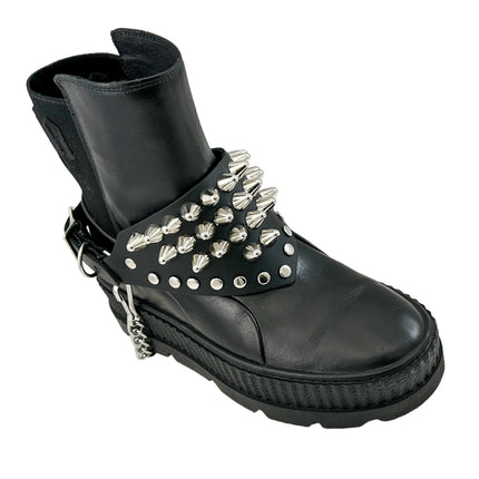 BS344 UK77 TRIANGULAR   BOOTSTRAP OVER LEATHER