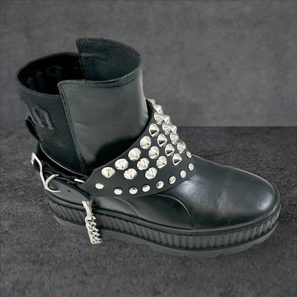 BS345 1/2" CONICAL TRIANGULAR   BOOTSTRAP OVER LEATHER
