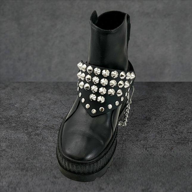 BS345 1/2" CONICAL TRIANGULAR   BOOTSTRAP OVER LEATHER