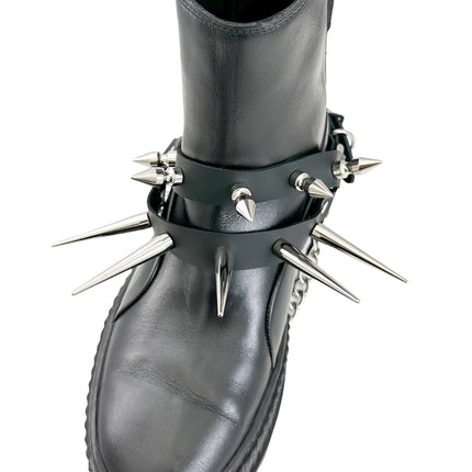 BS348 SPIKE XL DOUBLE STRAP  BOOTSTRAP LEATHER