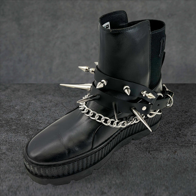 BS348 SPIKE XL DOUBLE STRAP  BOOTSTRAP LEATHER